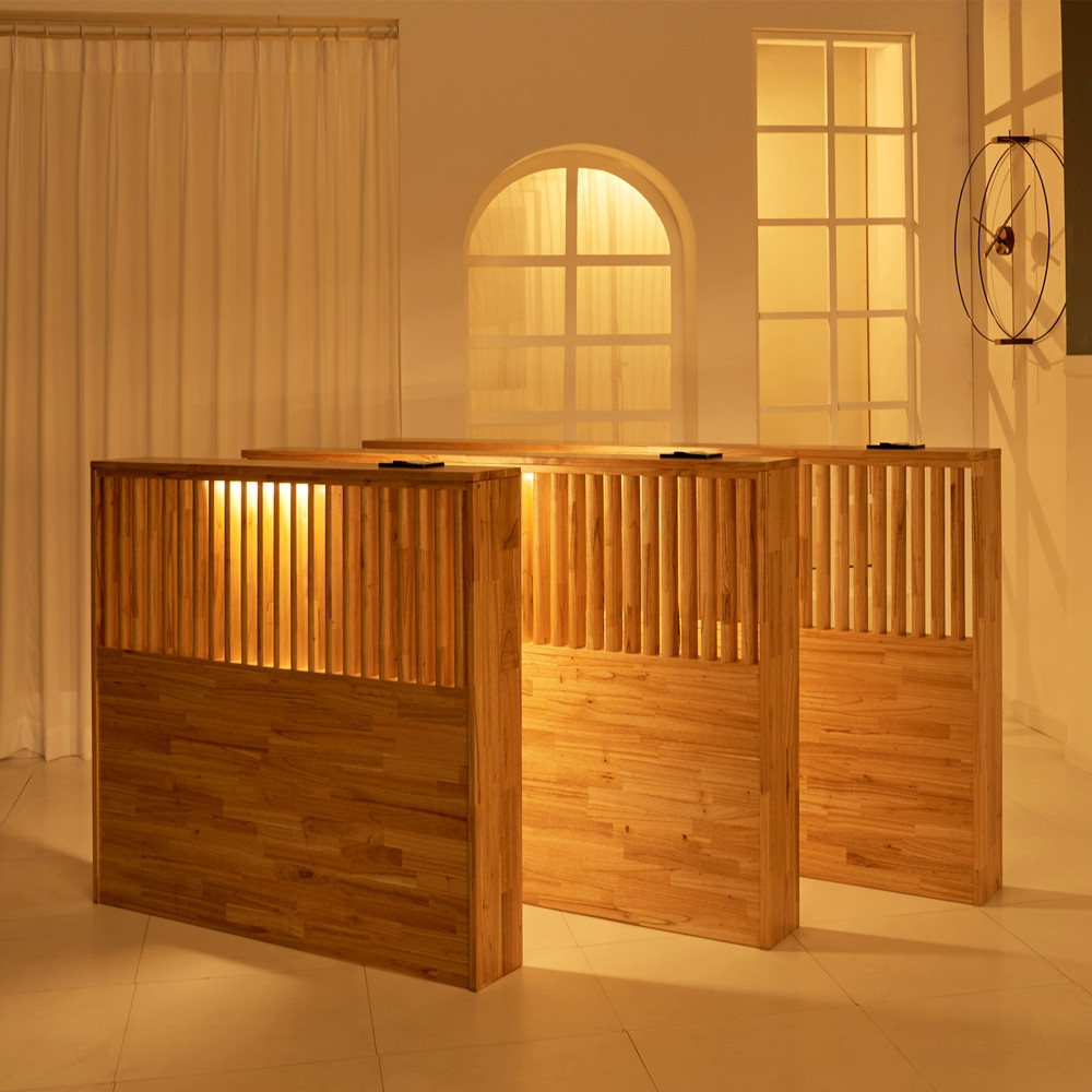 원목 침대헤드보드 저상형 침대헤드 선반 프레임 퀸