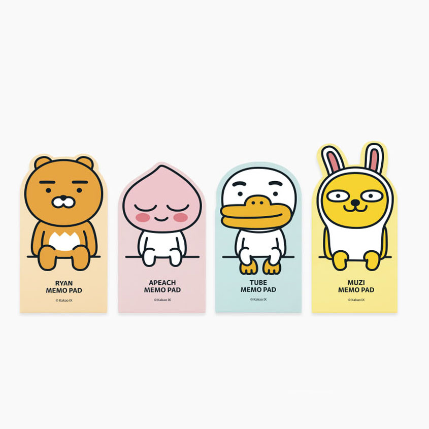카카오프렌즈 형태메모지 메모패드 : 캐릭터상사