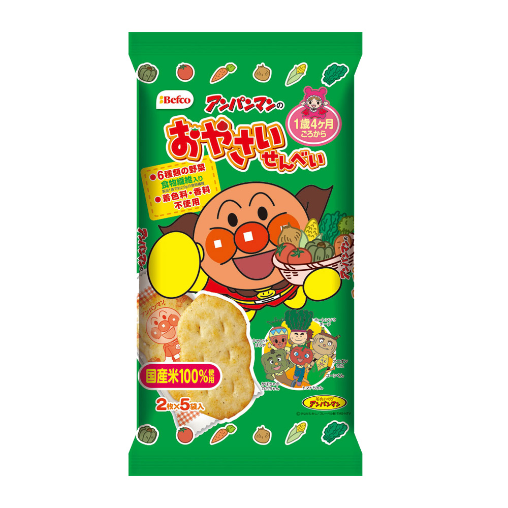 호빵맨 야채 센베이 10매입 65g