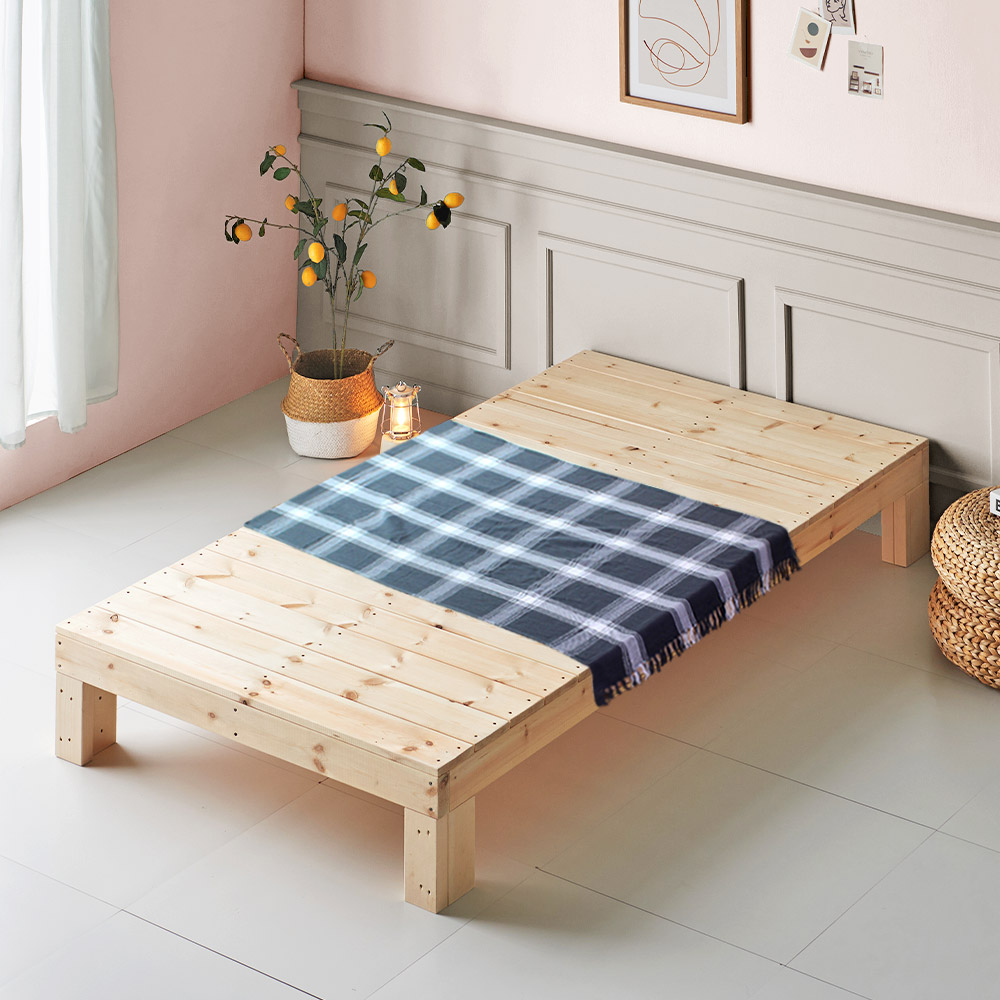 평상형 침대 원목 침대프레임 평상 수납 미니싱글