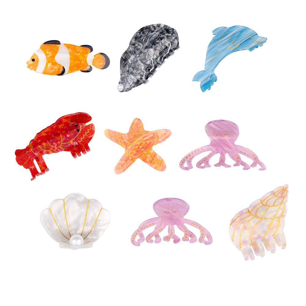 Coucou Suzette 쿠쿠수제뜨 바다물고기 헤어집게핀 니모 돌고래 랍스터 문어