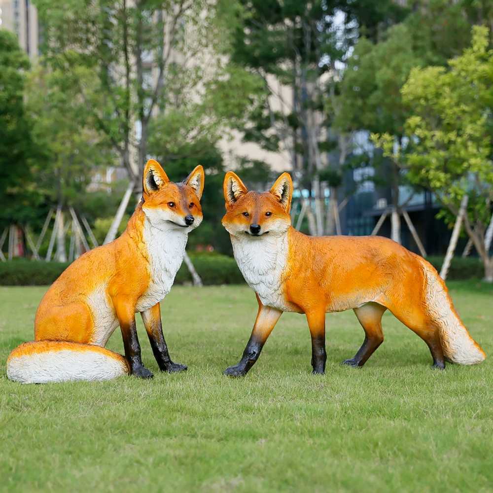 여우 장식 조형물 설치물 정원 야외 - 상품 이미지
