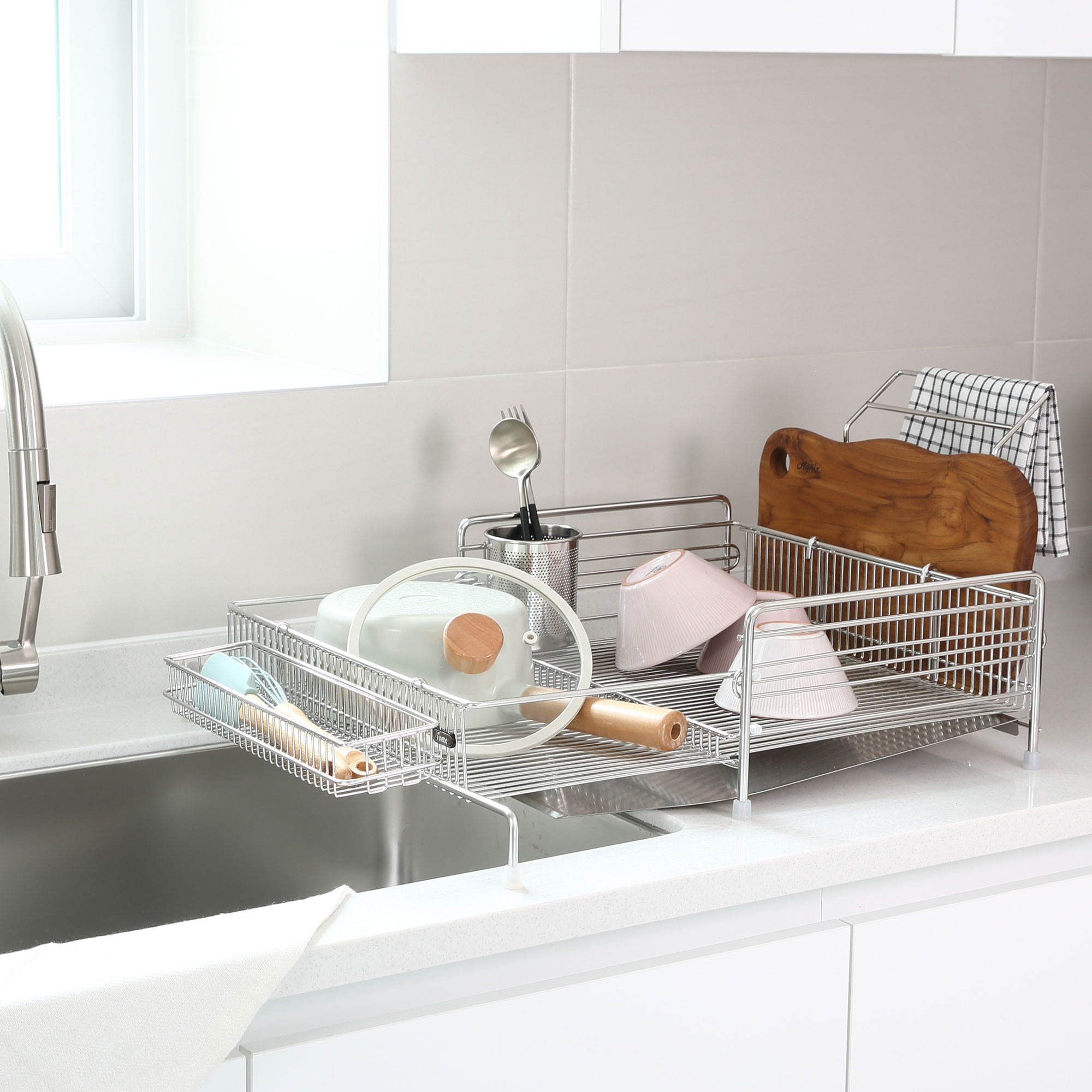 아이넥스 클린엣지 4.0 식기건조대 1단 확장형