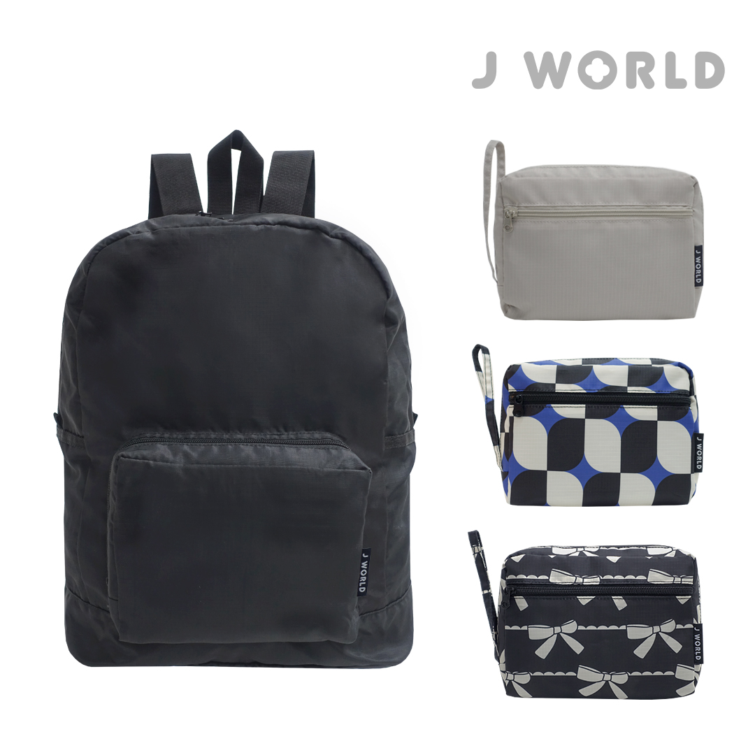 제이월드 가벼운 백팩 접이식 휴대용 경량 폴딩백 유럽여행배낭가방(FG01)