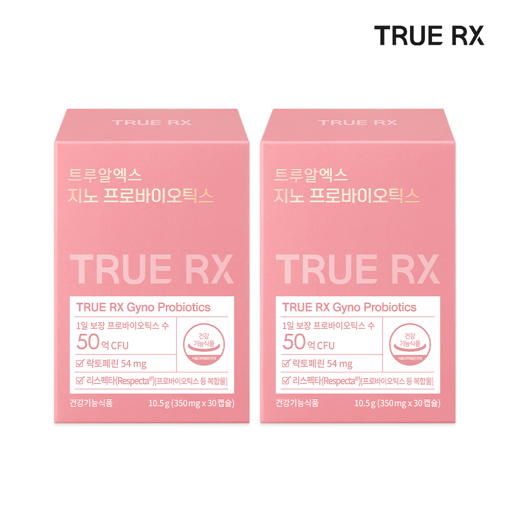 트루알엑스 질 유산균 지노 프로바이오틱스 여성 리스펙타 클리오 30캡슐, 2개