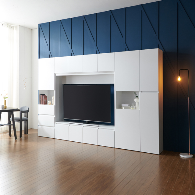 모노 월플렉스 시스템 거실장세트(75인치 내맘대로구성) 1800tv장세트