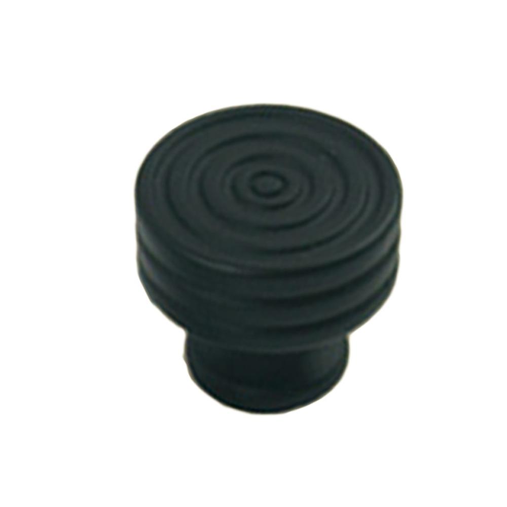 나이테형 1구손잡이 가구노브 아연합금 대형31mm 흑색