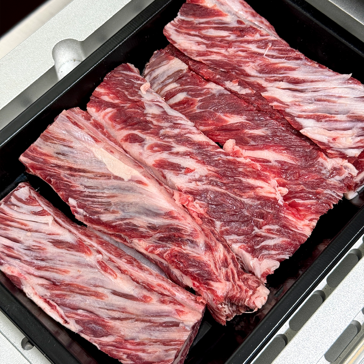 투뿔한우 통 갈비살 양지 꽃등심 채끝 캠핑고기 소고기구이 마장동 - 메인 이미지