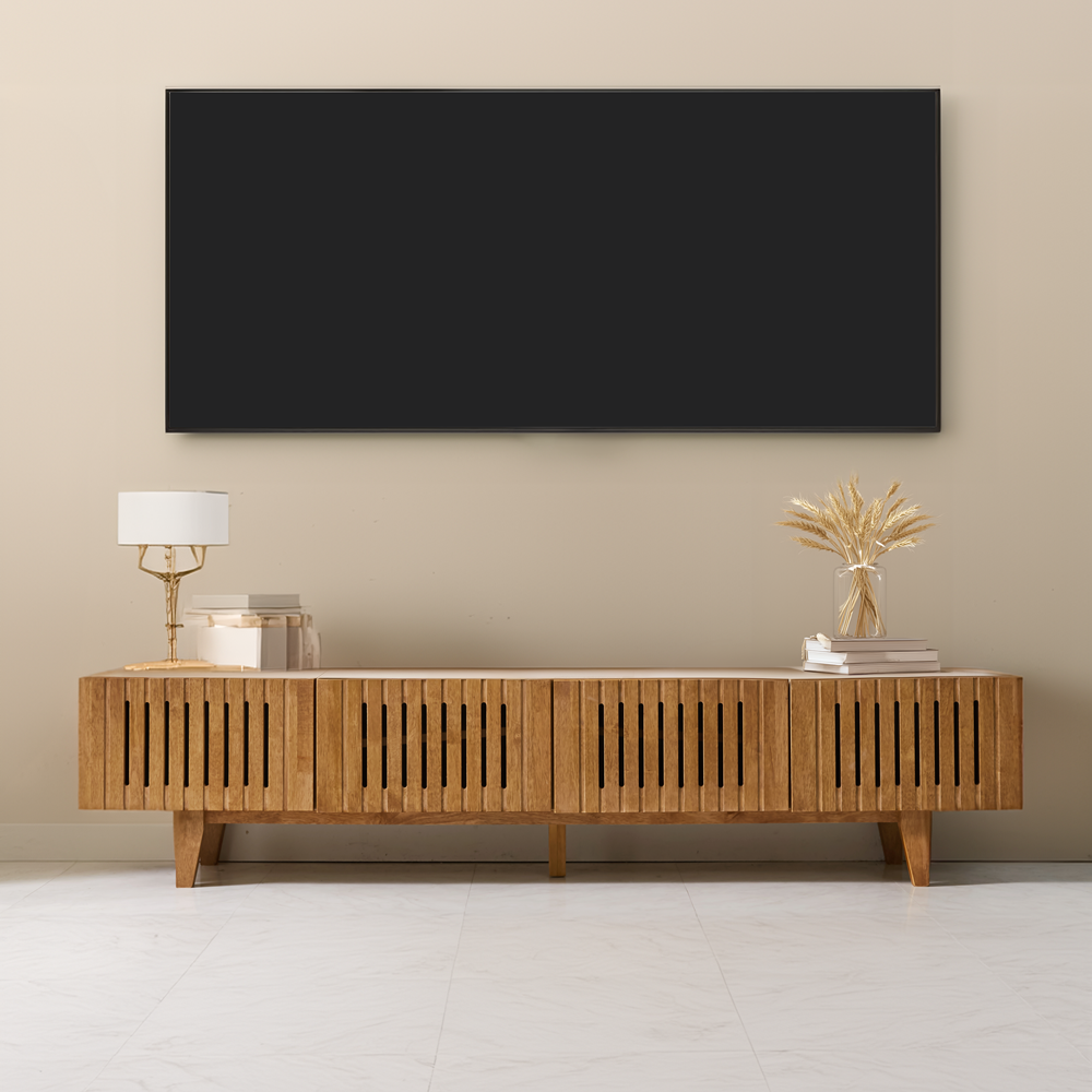 루체른 원목거실장 75인치 85인치 티비장 티비선반 tv장식장