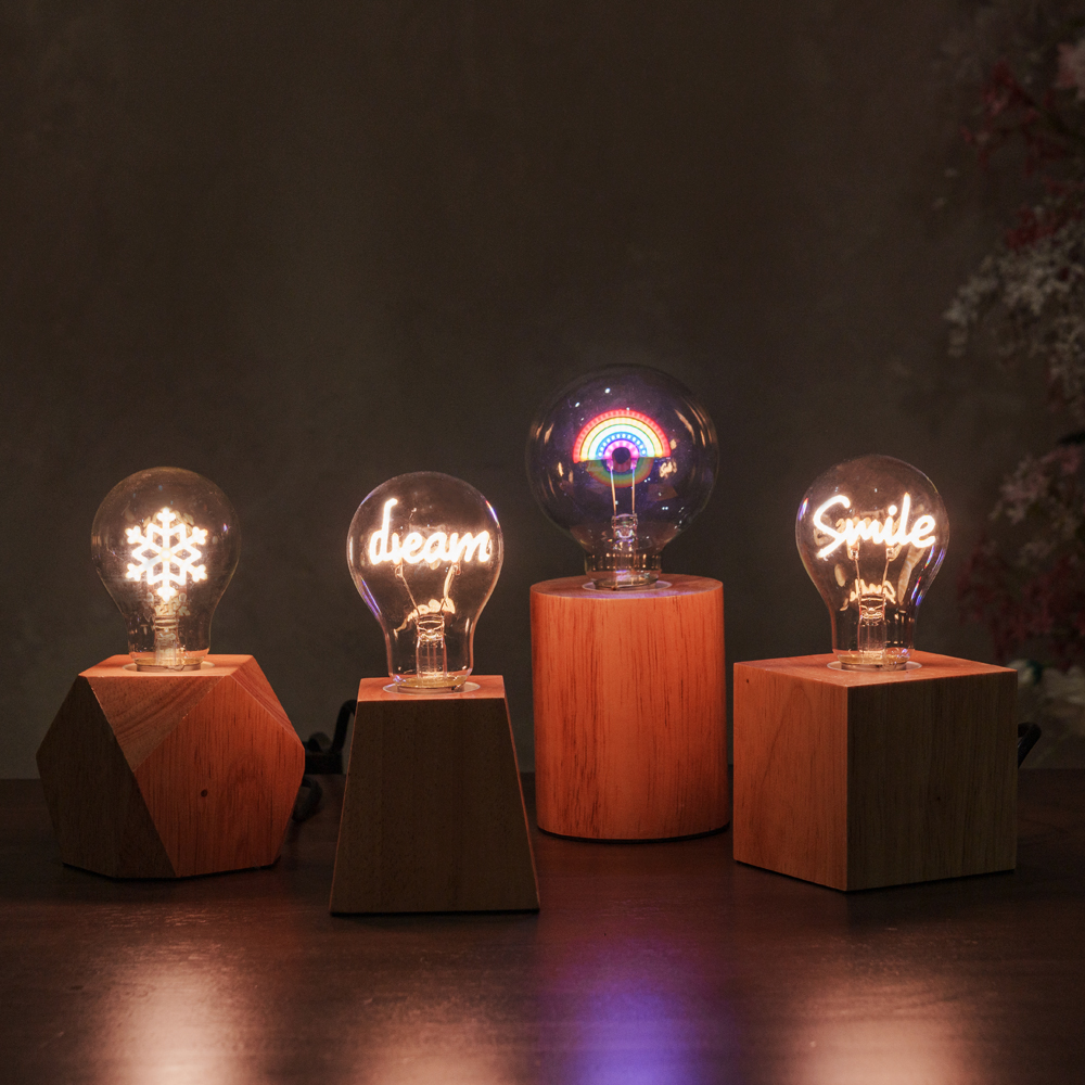 노바리빙 LED 에디슨 소켓 전구 캠핑 파티용품 네온사인 조명등 무드등