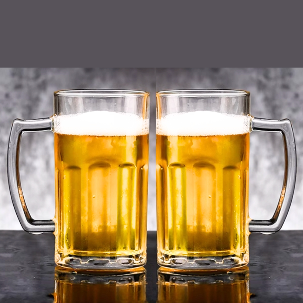 블리스 하이볼잔 유리 맥주잔 2P 머그타입 생맥주잔 600 500ml - 상세 이미지 5