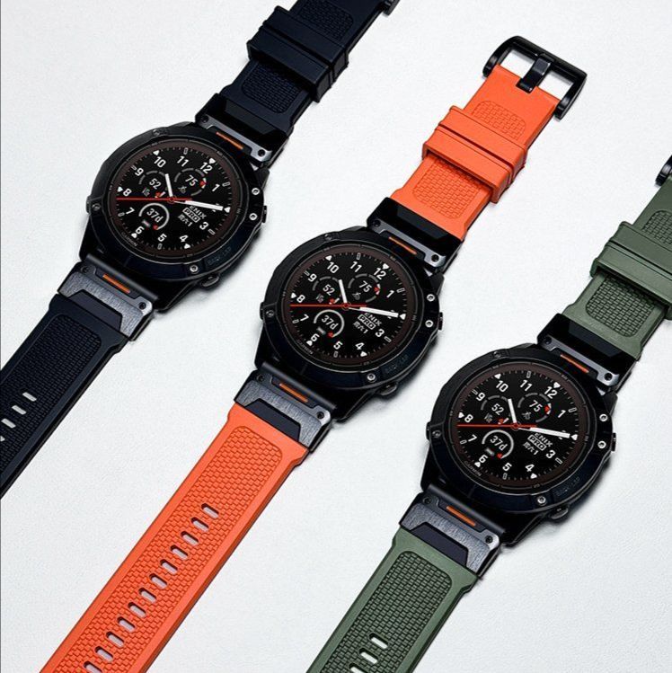 가민 어프로치 S70 스트랩 커넥터 메탈 실리콘 밴드 블랙 Fenix7/Pro 22mm 보 이미지 8