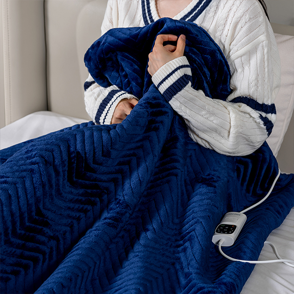 이메텍 프리미엄 벨벳 전기담요 GOK-098 (네이비블루)