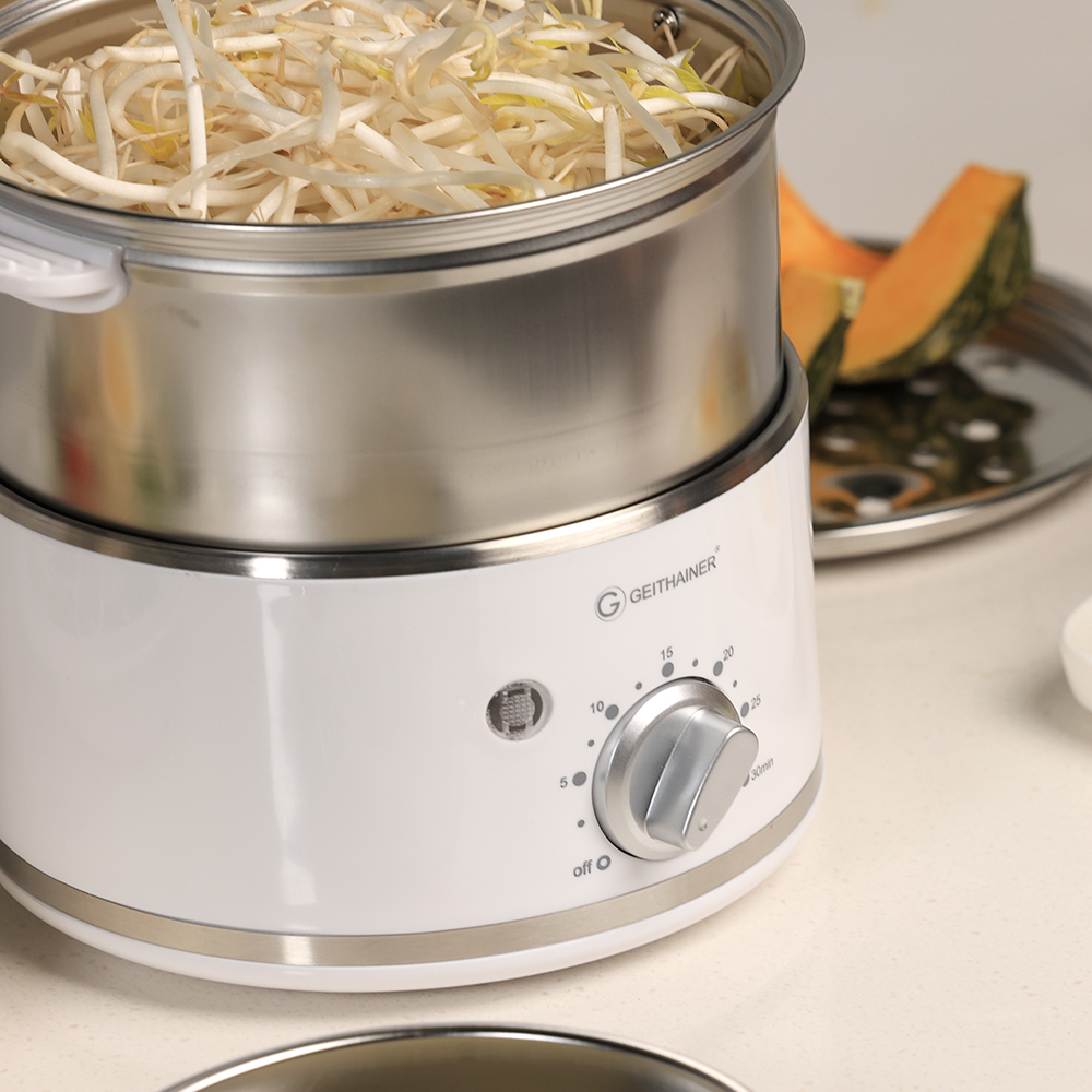 가이타이너 스텐 2단 계란찜기 GTKES-1000 미니 에그쿠커 달걀삶는 기계