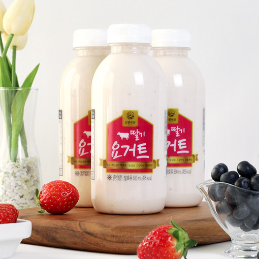 프리미엄 마시는 요거트 3종 1000ml /딸기 블루베리 냉장보관 강훈목장 - 상세 이미지 4