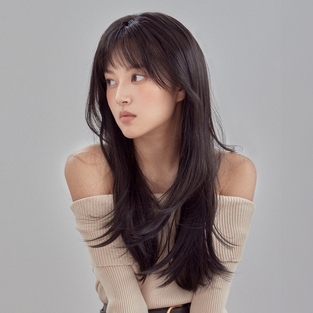 세미 수제 통가발 르네펌 아리아 긴 생머리 항암 탈모 전체 - 상세 이미지 3