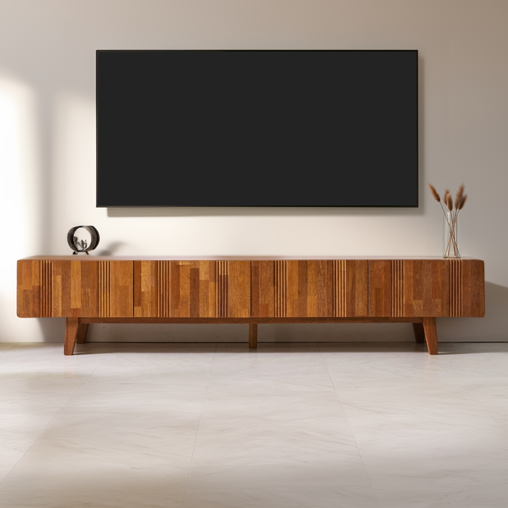 프레비아 75인치 85인치 티비장 북유럽원목거실장 tv다이서랍장