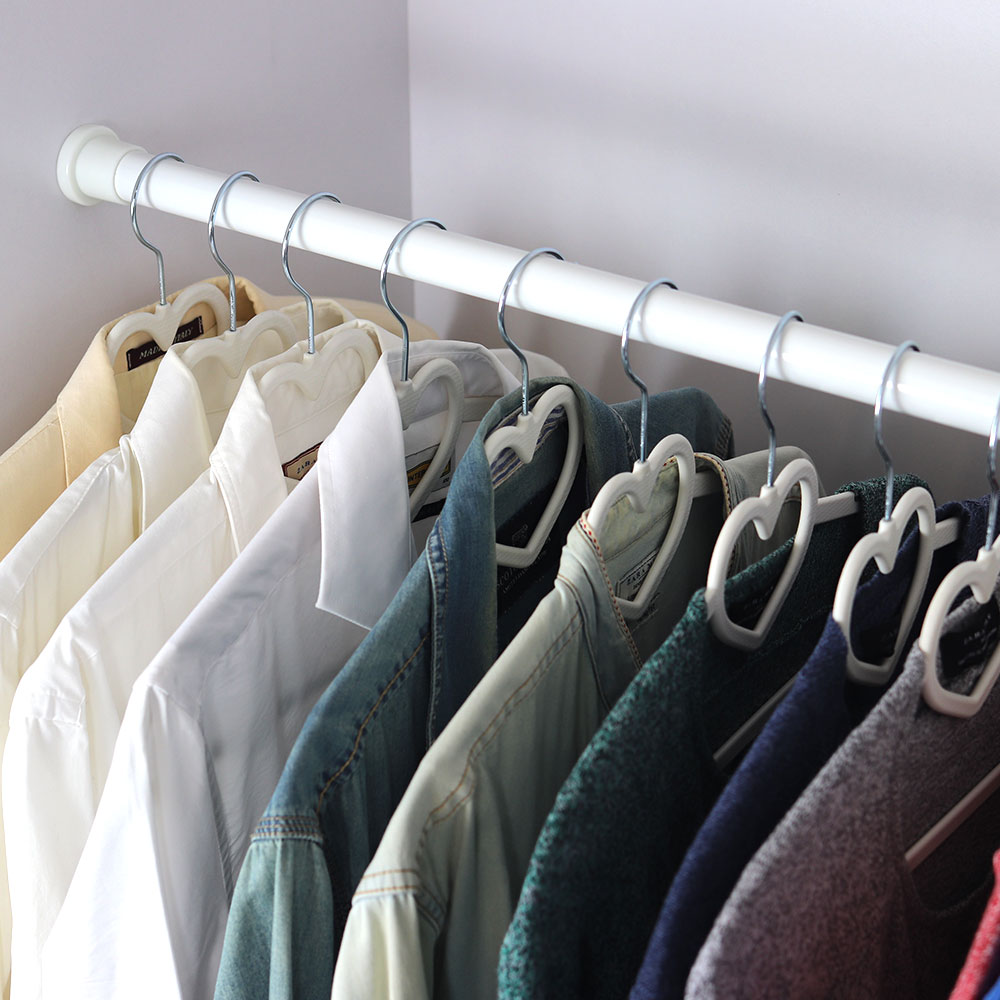 옷장봉 옷걸이 강력 압축봉 행거 미니 틈새 길이조절 드레스룸 옷봉 70-120cm