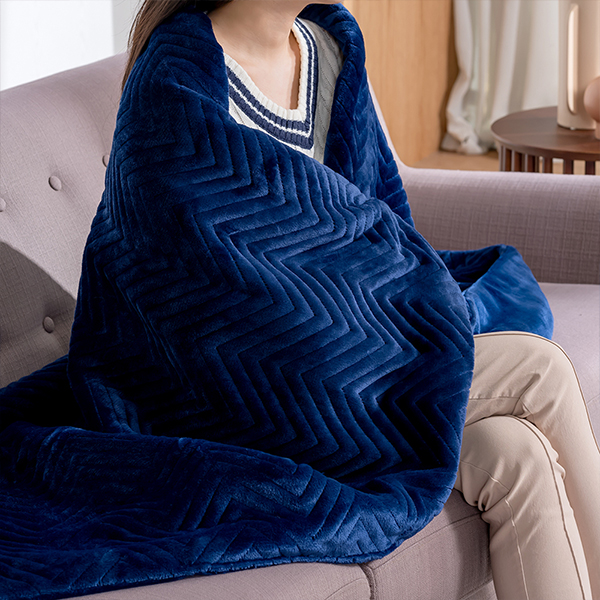 이메텍 프리미엄 벨벳 전기담요 GOK-098 (네이비블루)