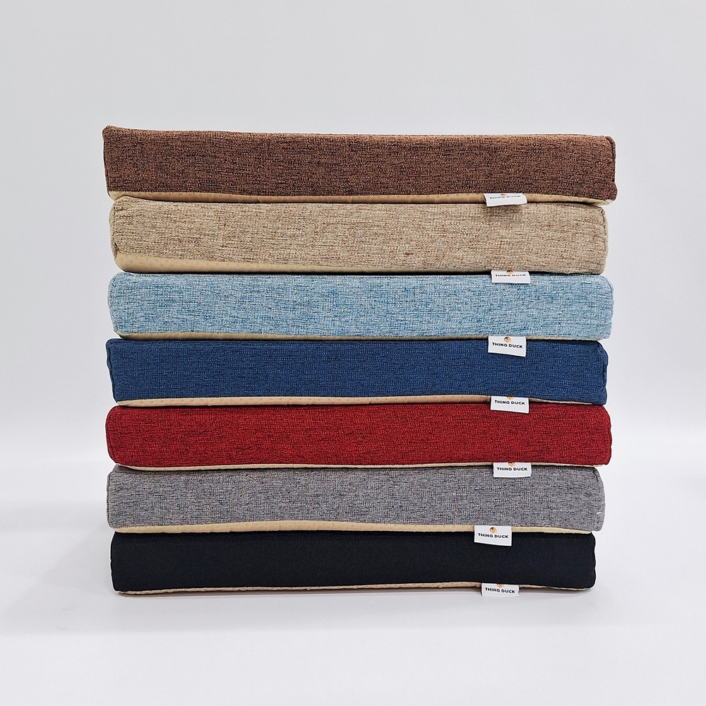 리빙덕 키높이방석 두꺼운 높은방석 책상의자 린넨 북유럽 큰방석 5cm