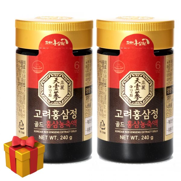 명품 고려홍삼정 골드 6년근 홍삼 진액 농축액 액기스 100 480g 240gx2개 고려홍삼원 : 오로지 정품
