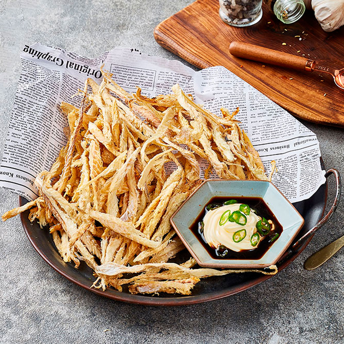 (롤링직화) 직접 구운 순살 먹태 100g + 청양간장마요소스 1개 증정(HACCP, 구이특허 로스팅&롤링 기술)