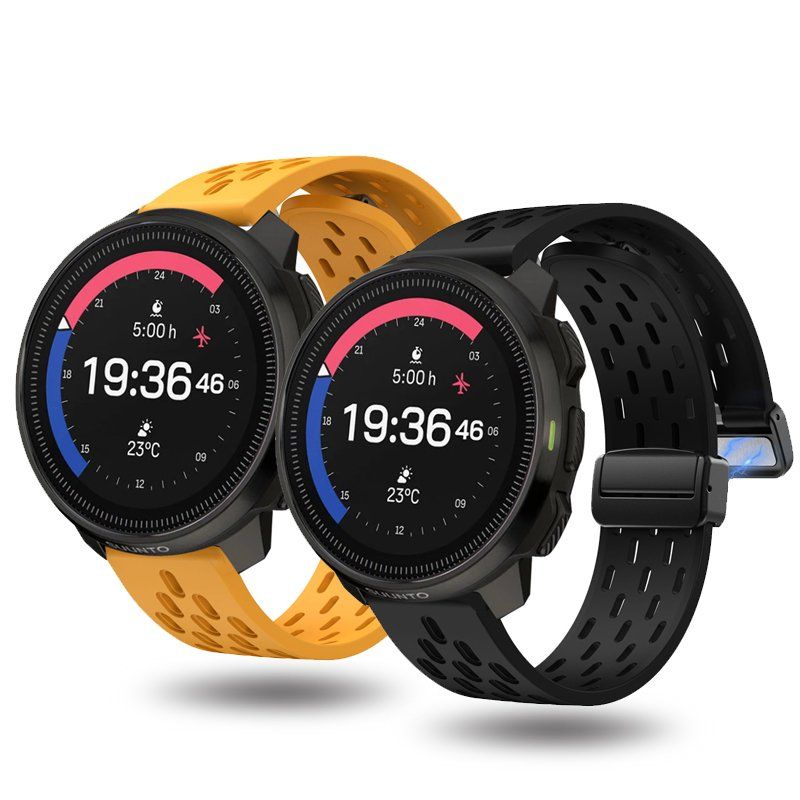 순토9 피크 프로 버티컬 스트랩 통기성 실리콘 자석 밴드 익스트림 나이트 블랙 SUUNTO OCEAN - 상세 이미지 2