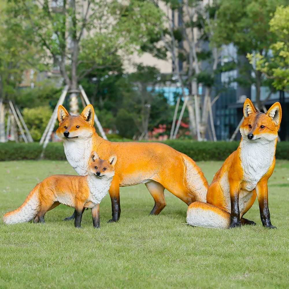 여우 장식 조형물 설치물 정원 야외 - 상세 이미지 2