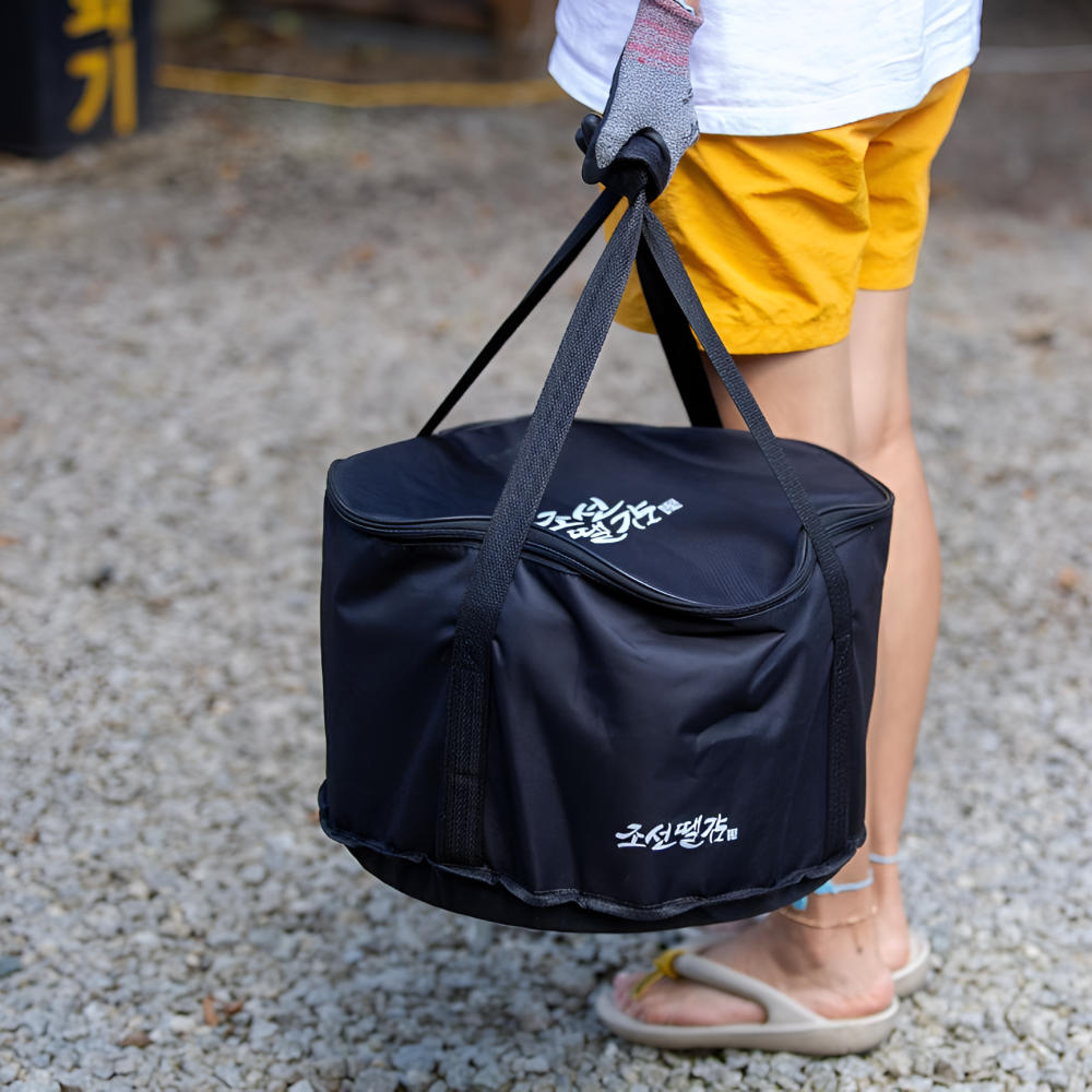 조선땔감 원형 화로대 플레임팟 36 불멍 바베큐그릴 캠핑 이중연소 대형 장작 화로대