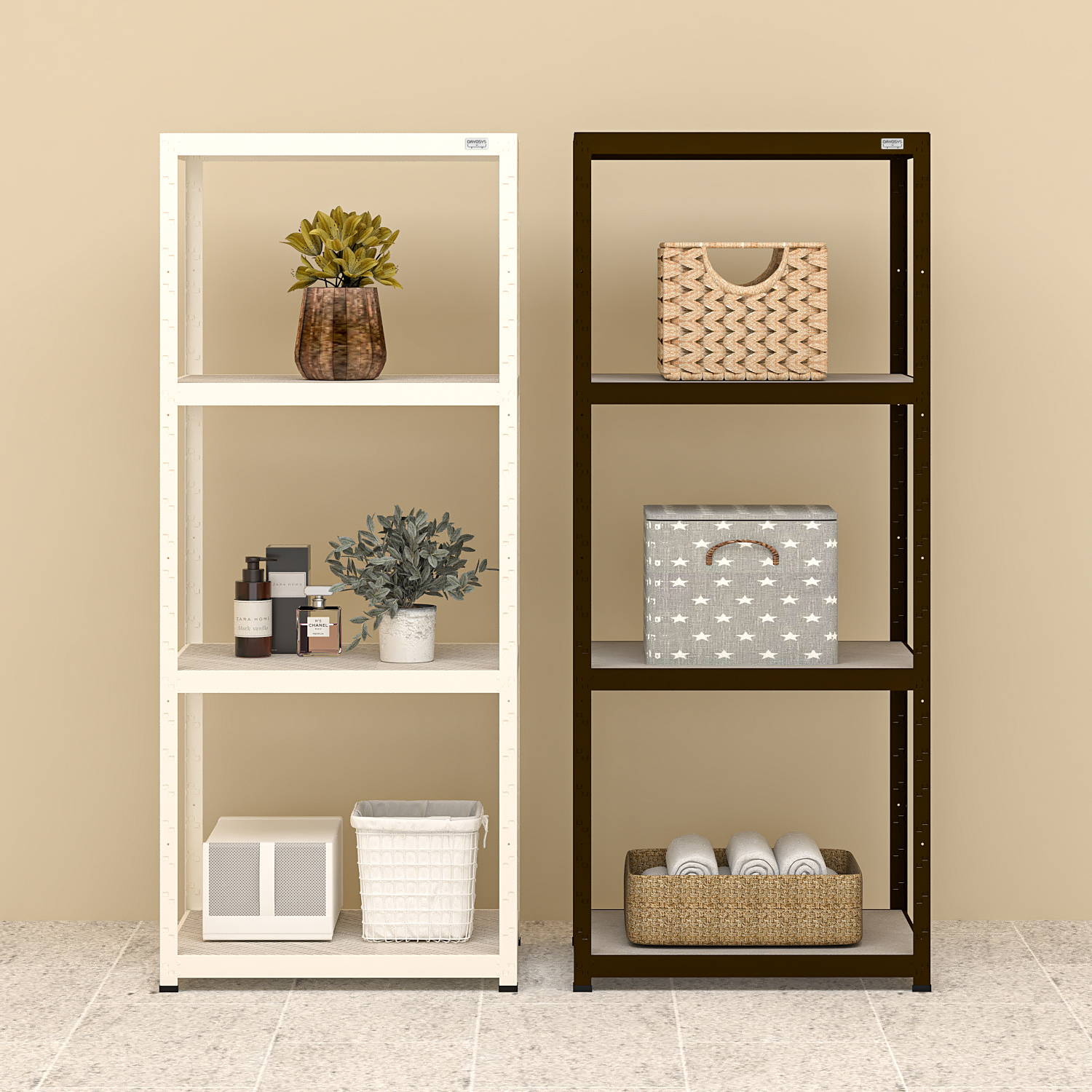 다요시스 심플모던 수납선반 다용도 모듈 팬트리 랙 시스템 조립 선반장 4003006004단