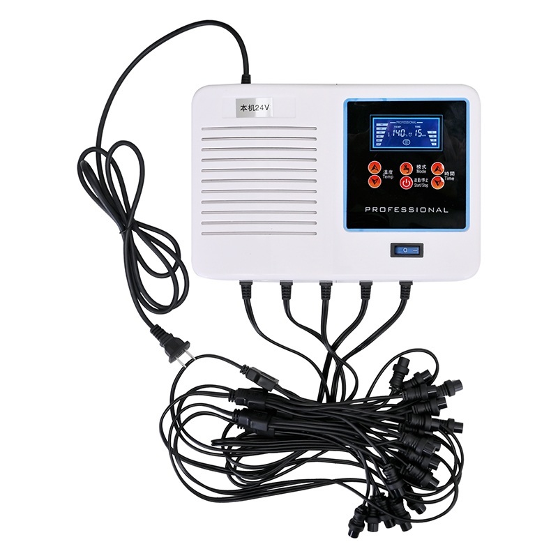 디지털펌기계 셋팅펌 파마기계 셀프 앞머리 세팅 세트 20개의바+220V20헤드미니헤어컬링머신 - 상품 이미지