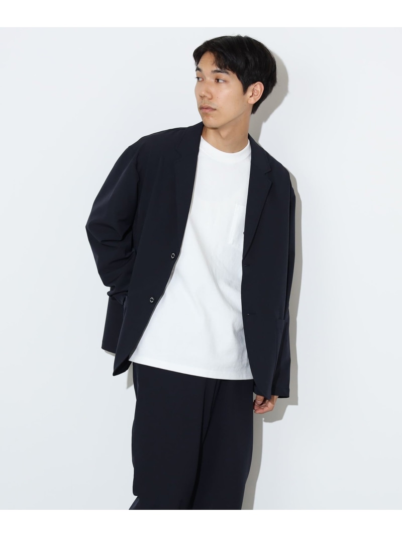 빔즈 BEAMS HEART 스트레치 이지 2버튼 자켓 팬츠 셋업 블랙 네이비 이미지 7