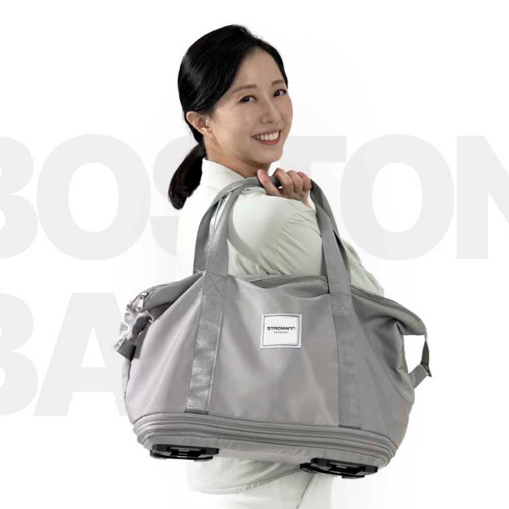 헤쏀 바퀴달린 멀티확장백 3단 대형 보스턴백 숄더백 여성 보스턴가방 보부상 - 상세 이미지 3