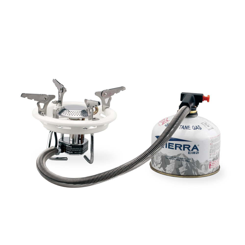 티에라 오소 호스 버너 캠핑 액출 가스 스토브 휴대용