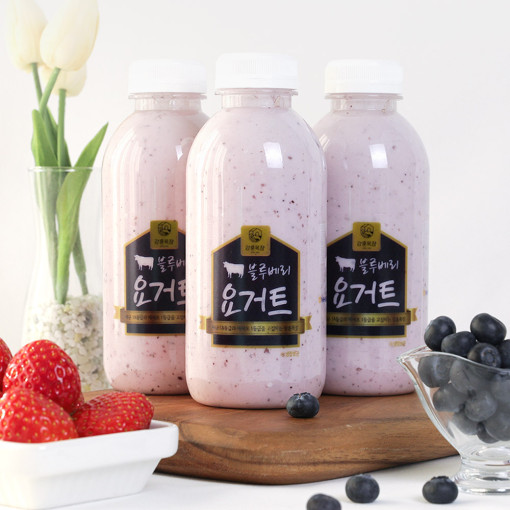프리미엄 마시는 요거트 3종 1000ml /딸기 블루베리 냉장보관 강훈목장 - 상세 이미지 5