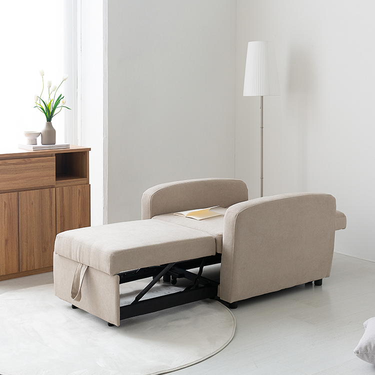 네르센 1인 패브릭 소파베드 XY2178 3233.9265, 크림