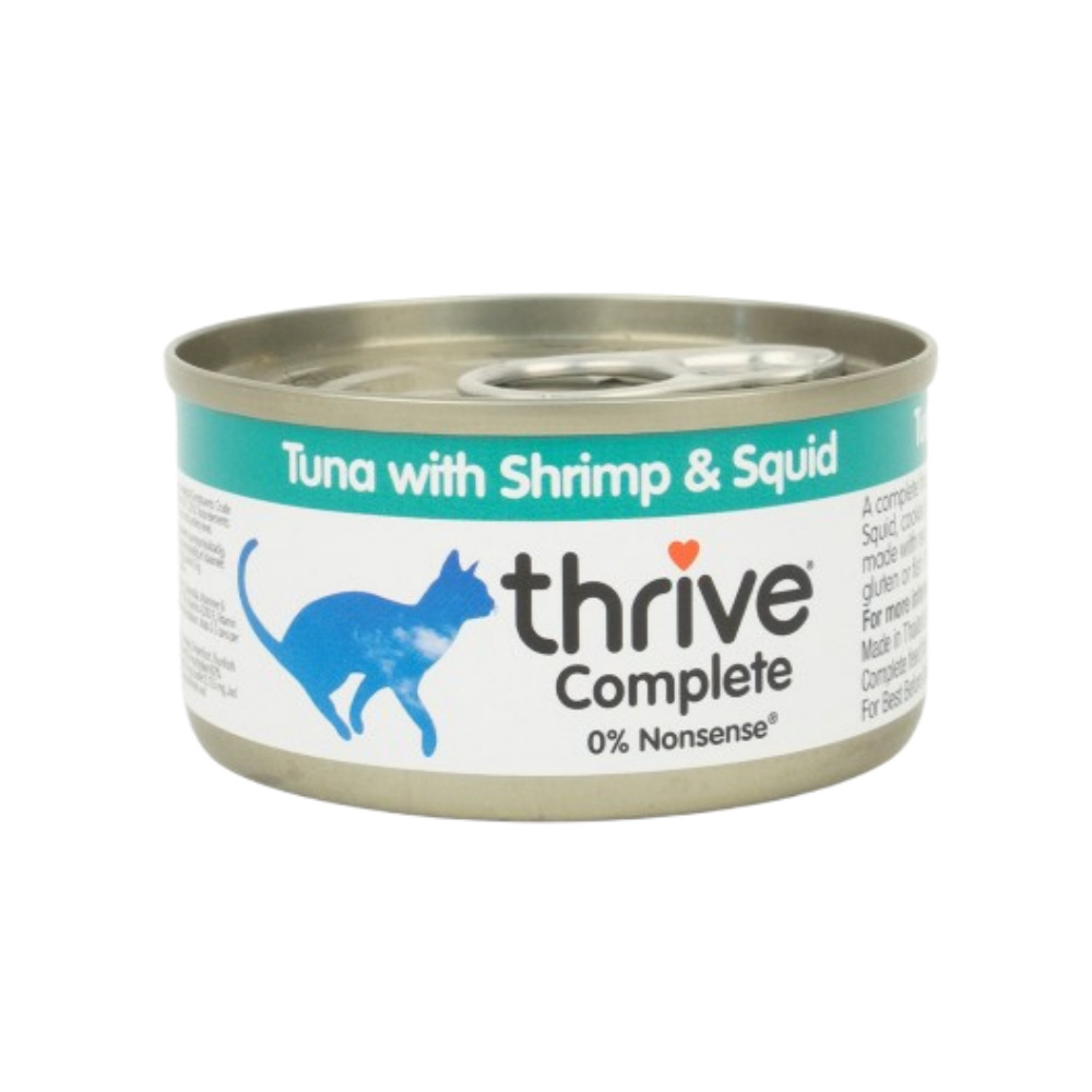 쓰라이브 컴플리트 고양이 주식캔 참치+새우+오징어, 75g, 1개 - 상품 이미지