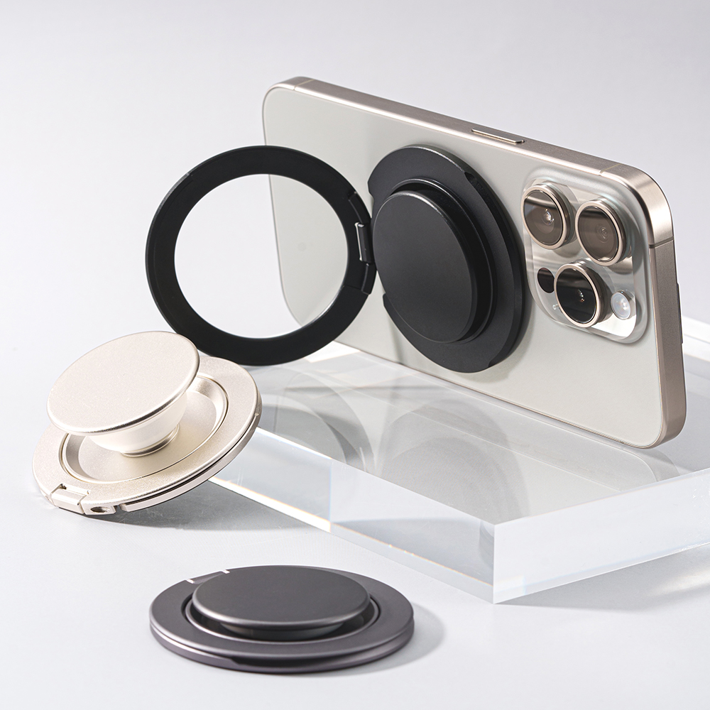 레드빈 버블톡 맥세이프 마그네틱 그립 톡홀더 메탈 180도 킥스탠드 핑거링 호환 H2MG