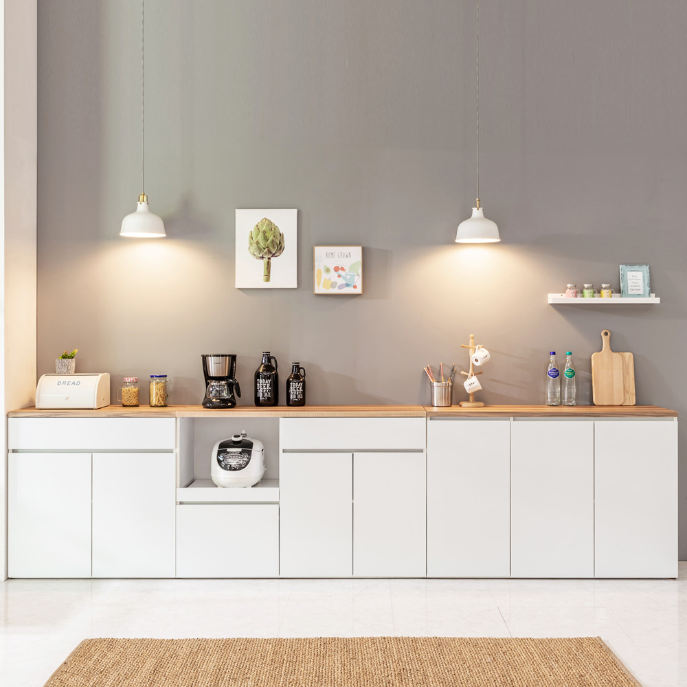 코드쿡 홈카페장 정수기다이 커피머신 선반 주방선반장 하부장