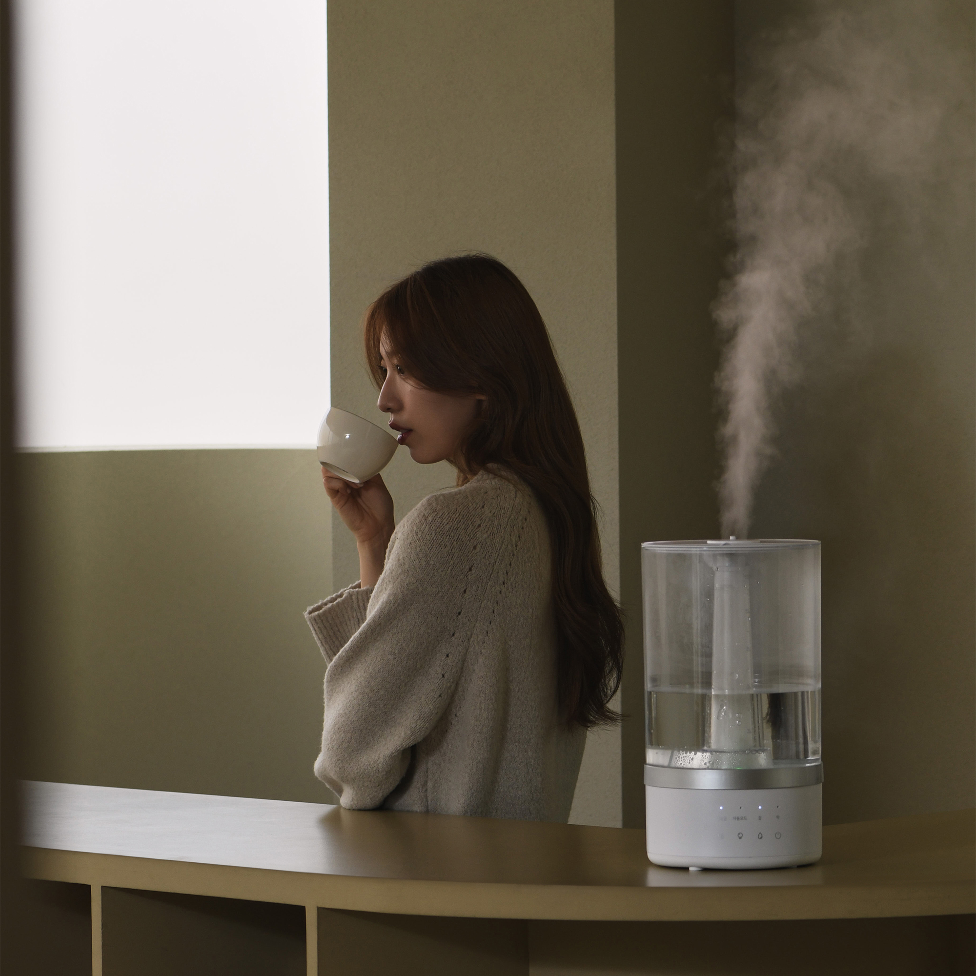 위도어 신생아가습기 아기 대용량 통세척 복합식 가습기 아이노크