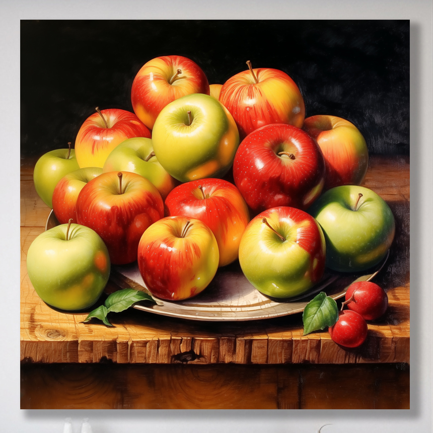 사랑사과 45x45cm 캔버스액자 사과그림 이미지 8