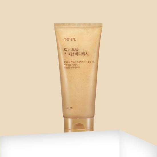 식물나라 호두 보들 스크럽 바디워시 200ml, 1개 이미지