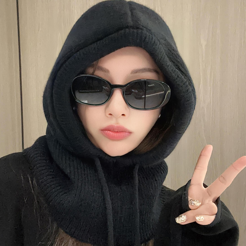 방한 바라클라바 겨울 울 니트 바라클라바 여성 남자 스키 후드 넥워머 바라크라바 목토시 이미지 8