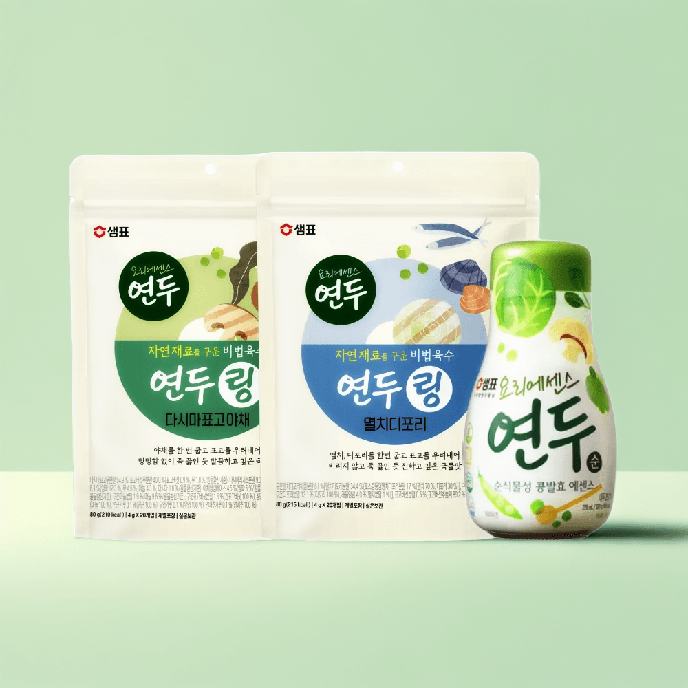 샘표 연두순 275ml 연두링 80g 2종 멸치 야채 맛이깊은 : 에브리 one shop
