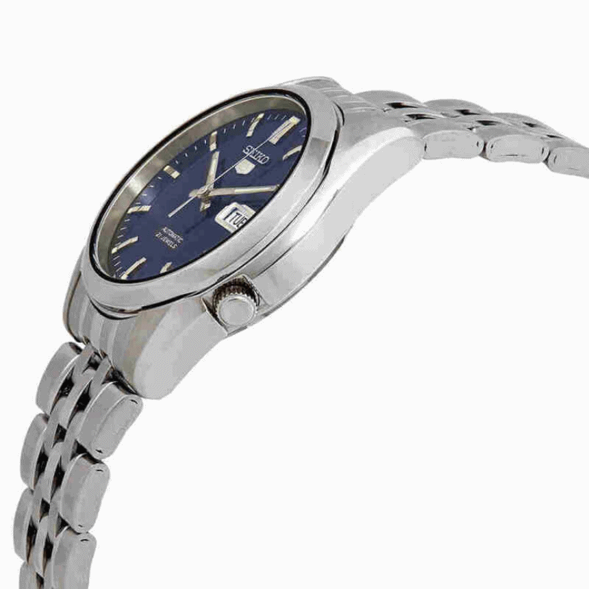 세이코 SEIKO 블루 다이얼 오토매틱 시스루백 메탈 손목 시계 SNK357 - 상세 이미지 3
