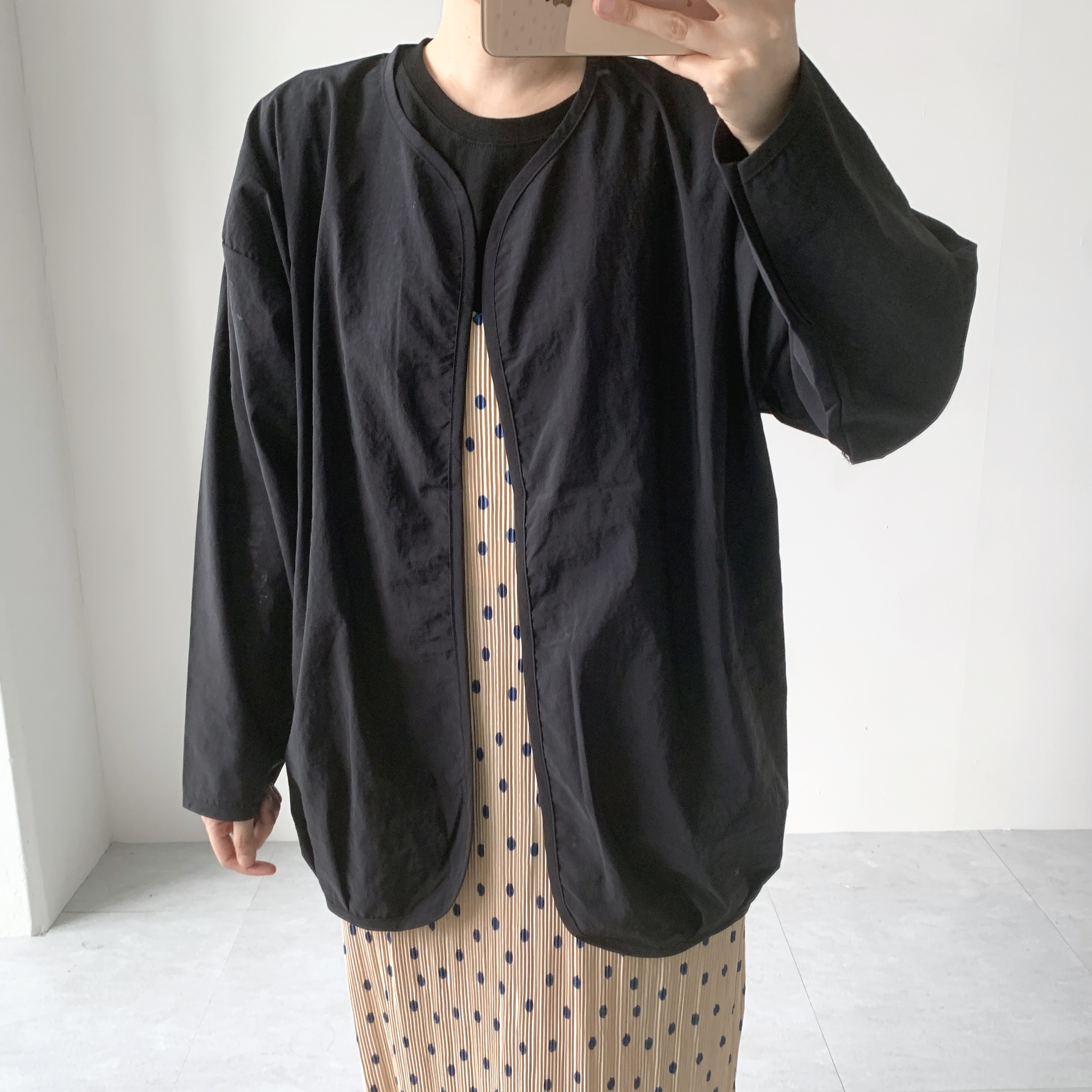 바스락 바람막이 가디건 간절기가디건 나일론가디건 - 상세 이미지 3