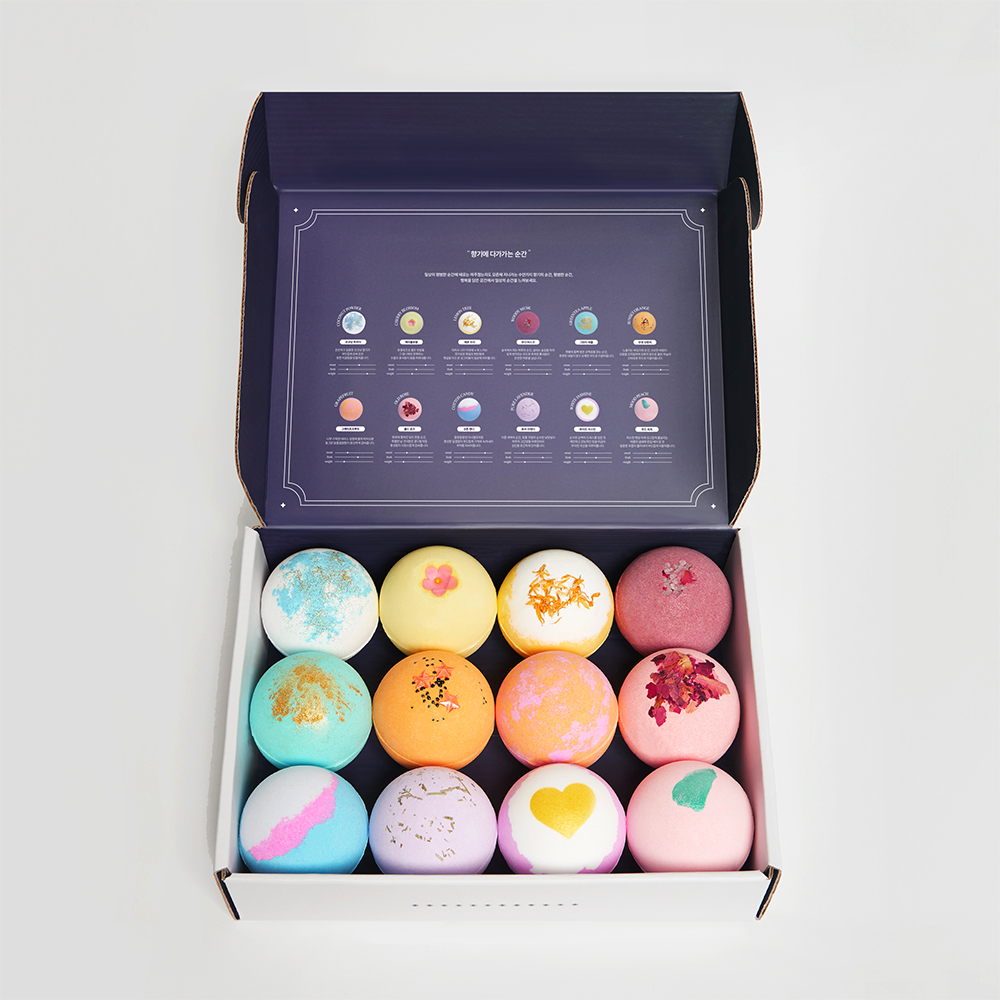프레즈 배쓰밤 천연 입욕제 바스볼 버블바 120g x 12개 세트