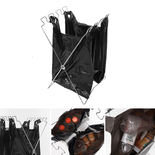 다용도 봉투 걸이 접이식 재활용 쓰레기 분리수거 캠핑 봉지 비닐 거치대 휴지통 홀더