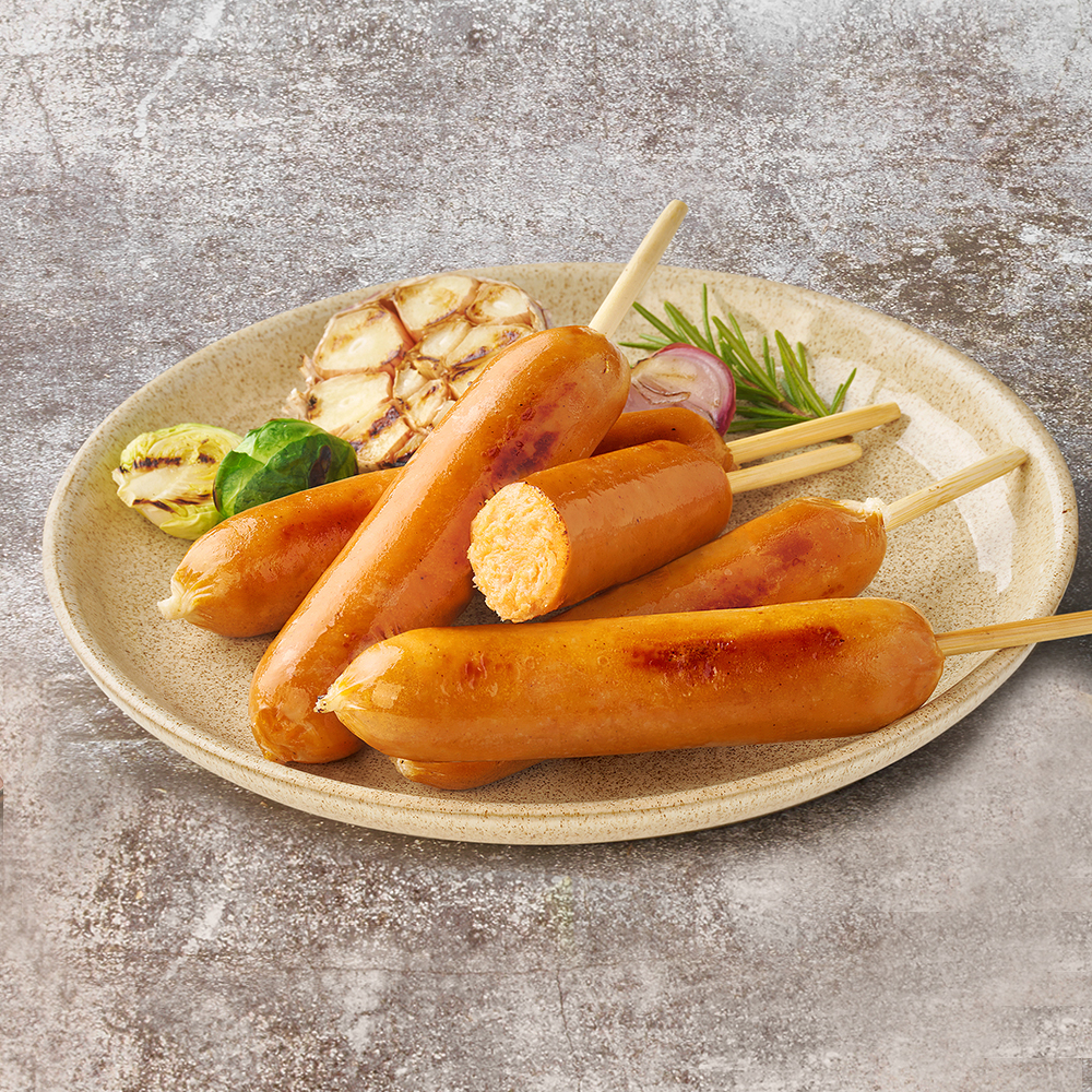 한끼통살 닭가슴살 소시지 꼬치 70g 3종 세트 (20개입) 소세지 이미지 4