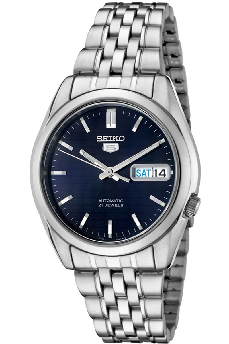 세이코 SEIKO 블루 다이얼 오토매틱 시스루백 메탈 손목 시계 SNK357 - 메인 이미지